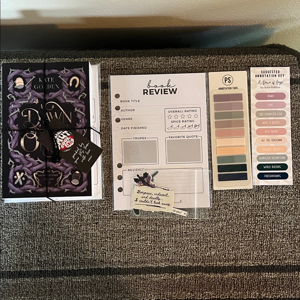 Probably Smut Special Edition Subscription Box A Dawn of Onyx by Kate Golden
